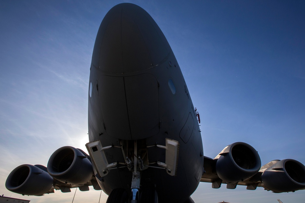 Flight line morning