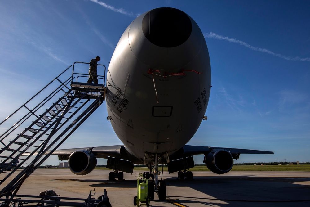 Flight line morning