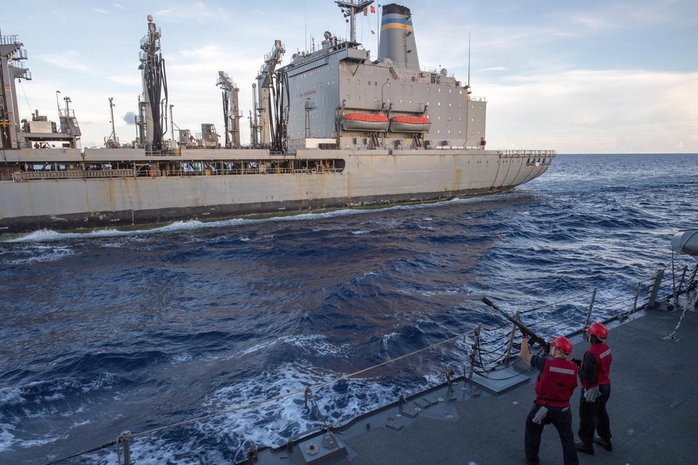 Dewey Performs a Replenishment-at-Sea