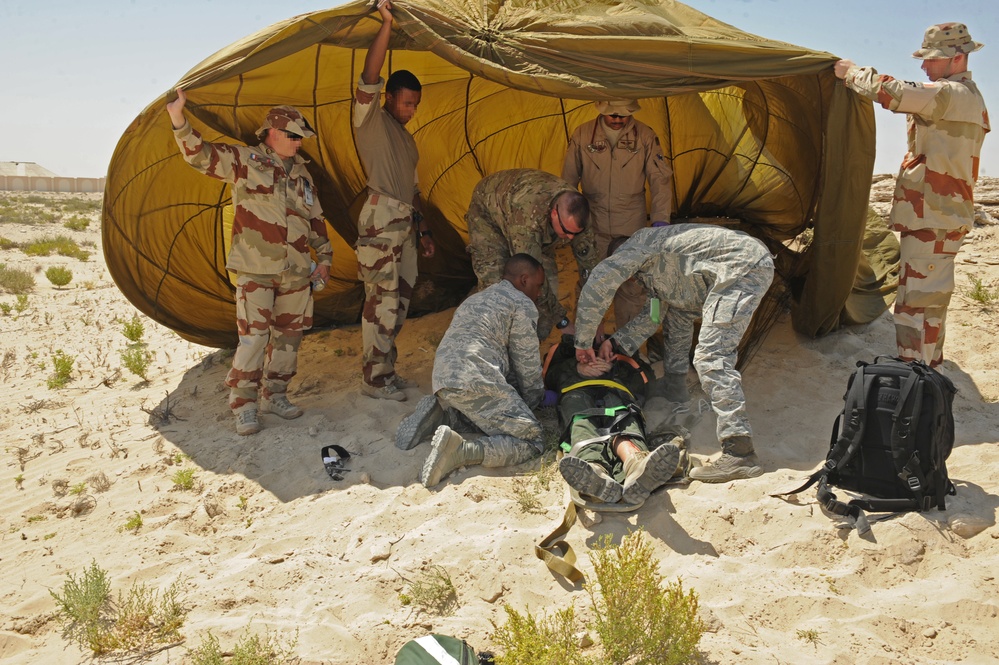 Coordinated response: Coalition forces conduct first joint crash exercise