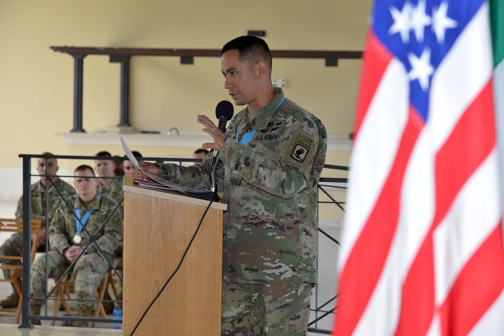 Sgt. Morales Club Induction Ceremony at Caserma Ederle