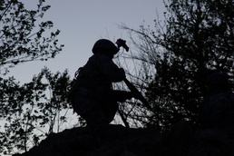 Soldier Provides Security on Hill