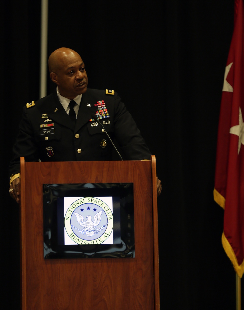 SPEAKING AT NATIONAL SPACE CLUB-HUNTSVILLE