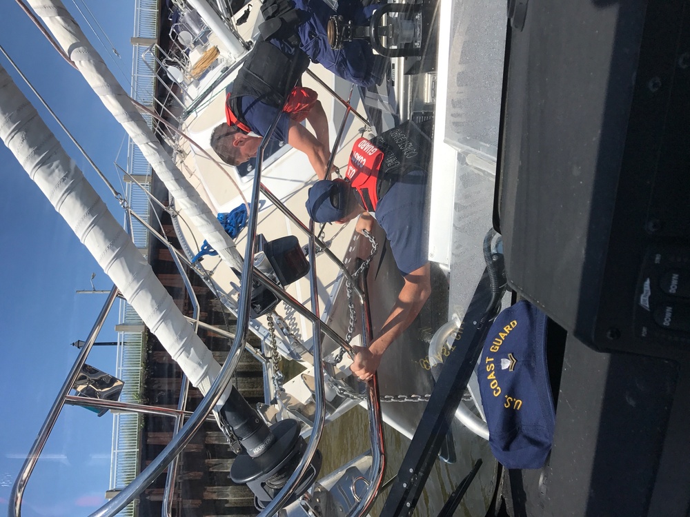 Coast Guard assists 2 mariners aboard grounded sailboat