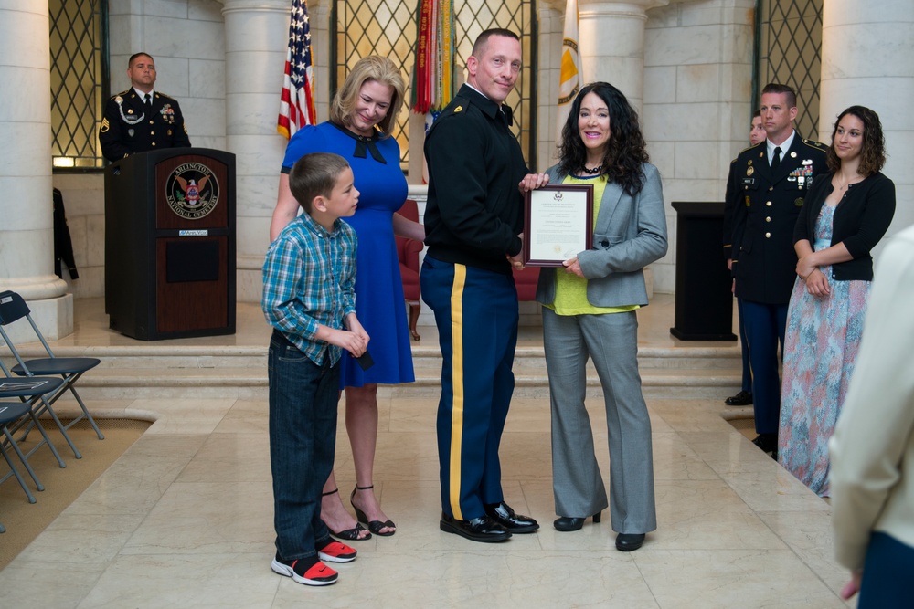 Promotion Ceremony in honor of Sgt. 1st Class John W. Russell