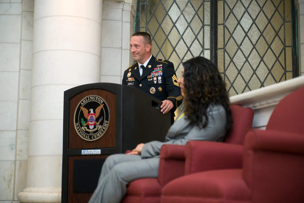 Promotion Ceremony in honor of Sgt. 1st Class John W. Russell