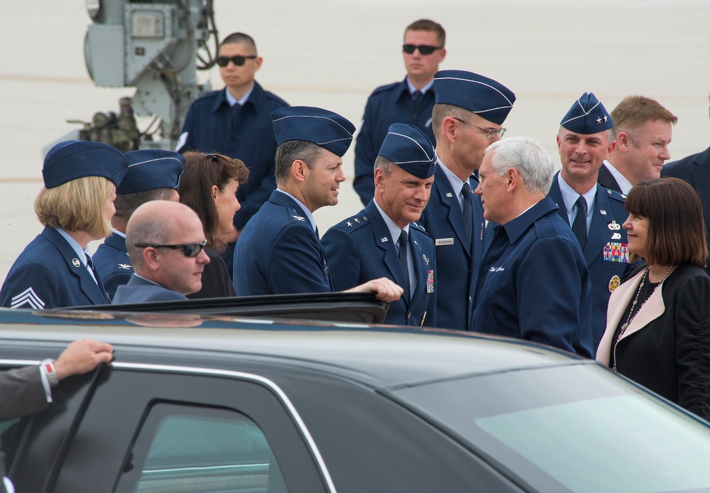 Vice President Pence visits Wright-Patt