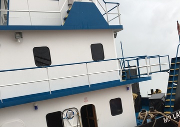Coast Guard responds to towing vessel aground near Cameron, Louisiana