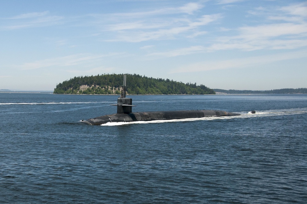 USS Louisiana (SSBN 743) Returns to Naval Base Kitsap-Bangor