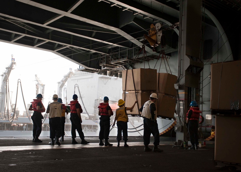 GHWB is the flagship of Carrier Strike Group (CSG) 2, which is comprised of the staff of CSG-2; GHWB; the nine squadrons and staff of Carrier Air Wing (CVW) 8; Destroyer Squadron (DESRON) 22 staff and guided-missile destroyers USS Laboon (DDG 58) and US..