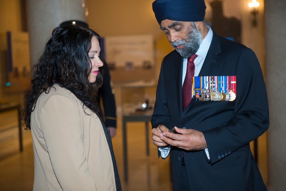 Canadian Minister of Defence, Harjit Sajjan, Lays a Wreath at the Tomb of the Unknown Soldier