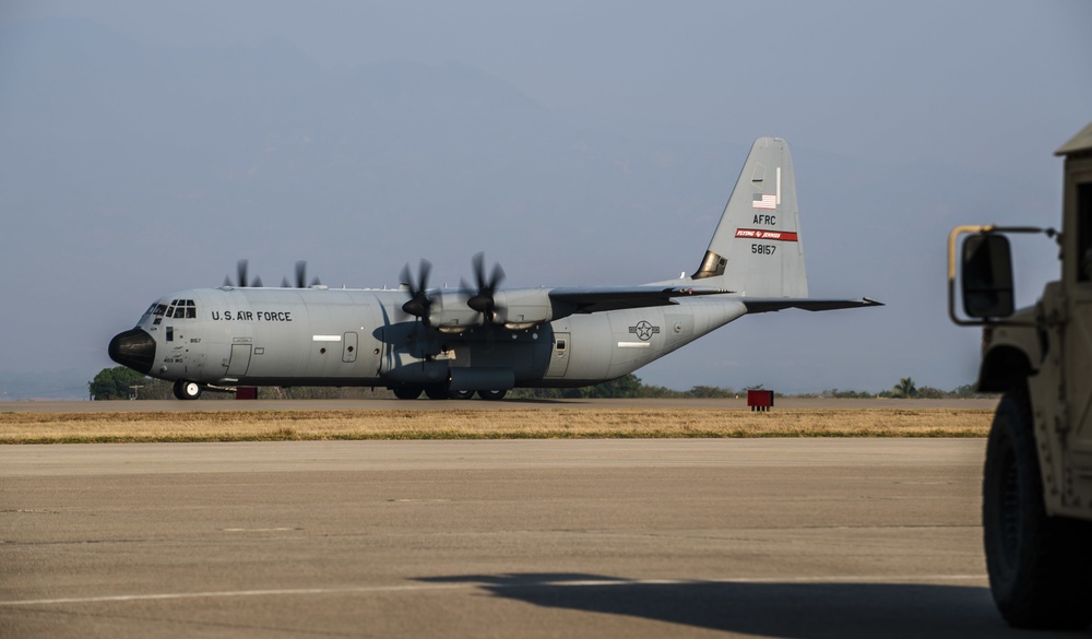 RAF Teams arrives at Joint Task Force - Bravo