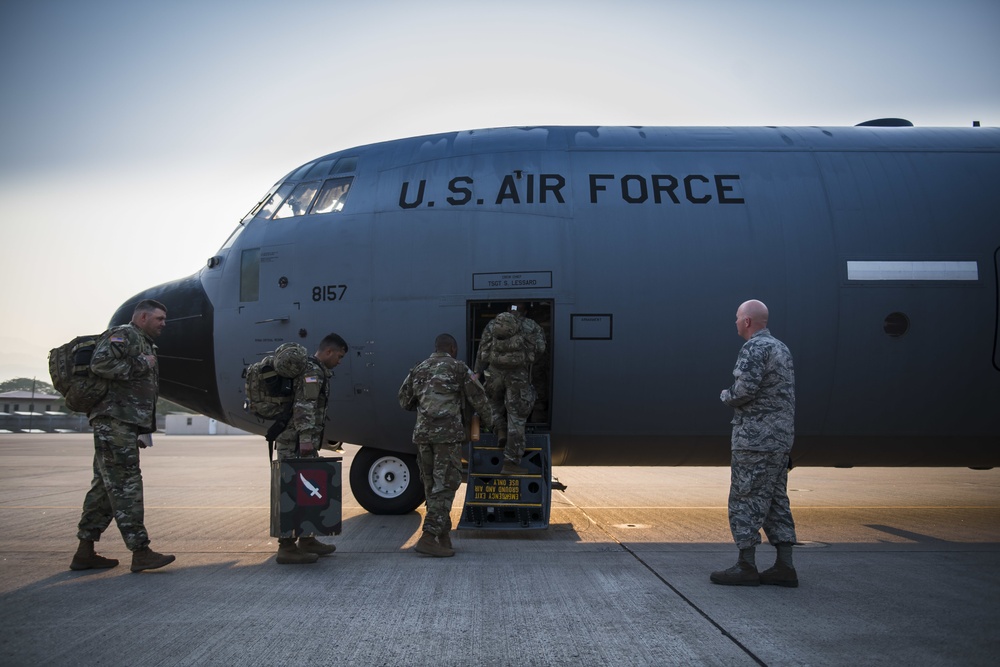 RAF Teams arrives at Joint Task Force - Bravo
