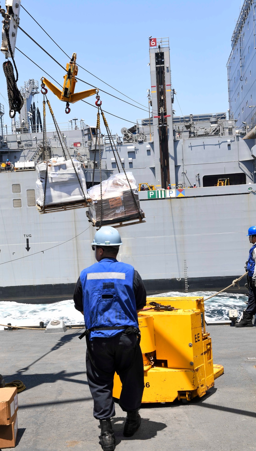 USS Wayne E. Meyer Conducts a Replenishment-at-Sea