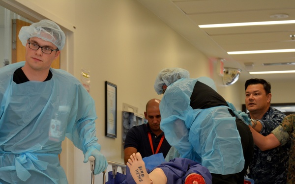 Naval Hospital Conducts Casualty Evacuation Training