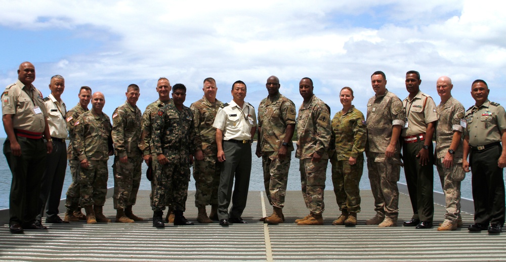 LANPAC attendees visit Logistic Support Vessel 'CW3 Harold C. Clinger'