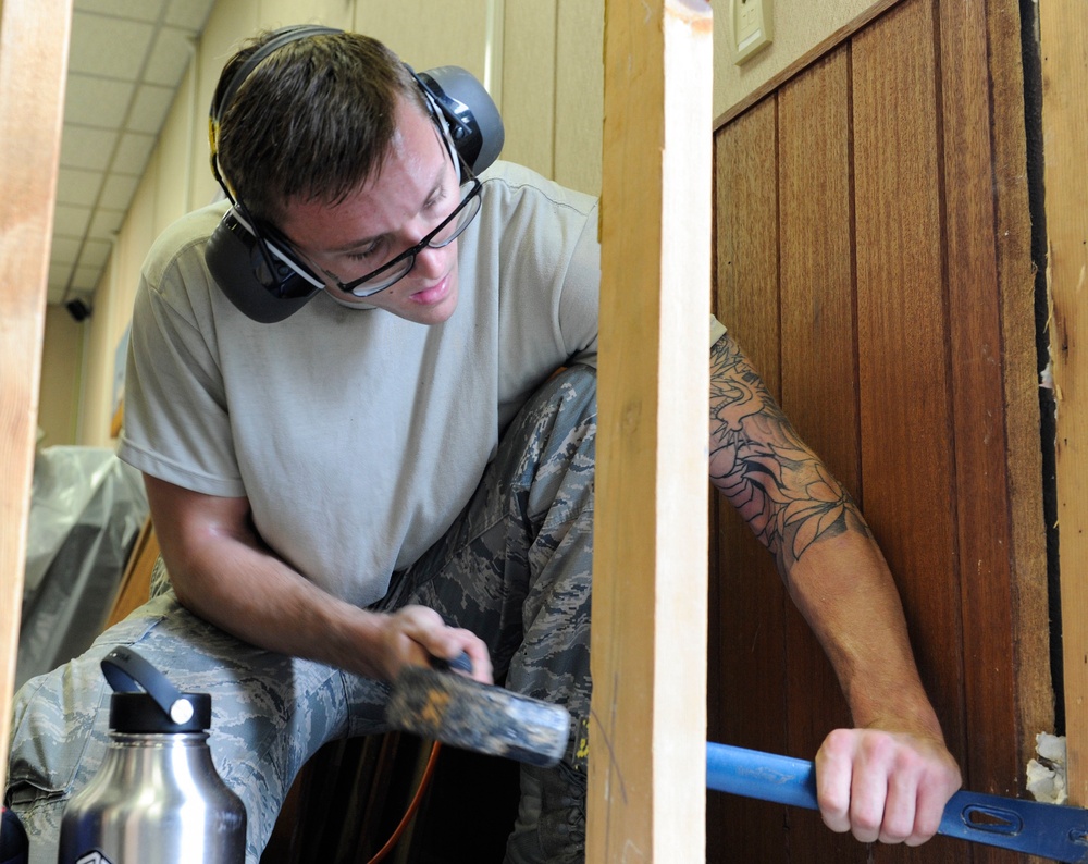 Fortification at its best: Structures Airmen maintain building integrity