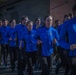 Up in the morning with the Norwegian sun: U.S. Marines and Norwegian soldiers conduct moto run