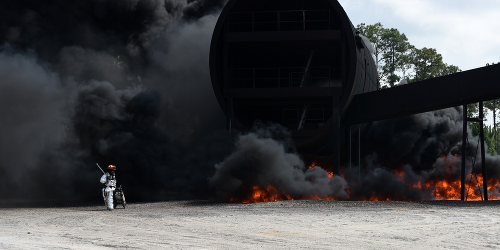 823rd REDHORSE firefighters conduct exercise