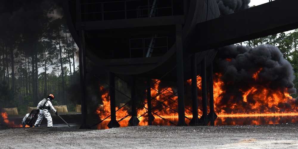 823rd REDHORSE firefighters conduct exercise