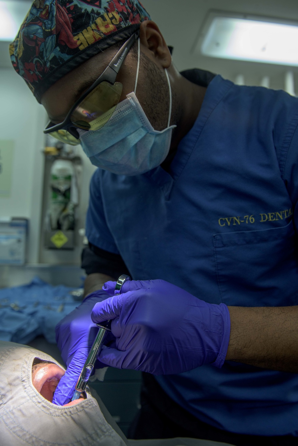 USS Ronald Reagan's Dental Department Performs First Oral-Laser Surgery