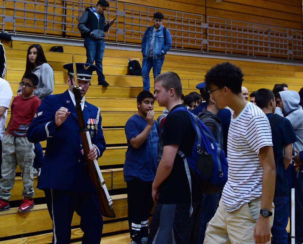 AF Honor Guard visits Skyview High School