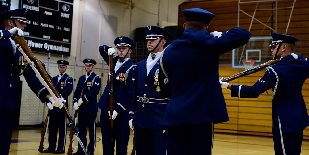 AF Honor Guard visits Skyview High School
