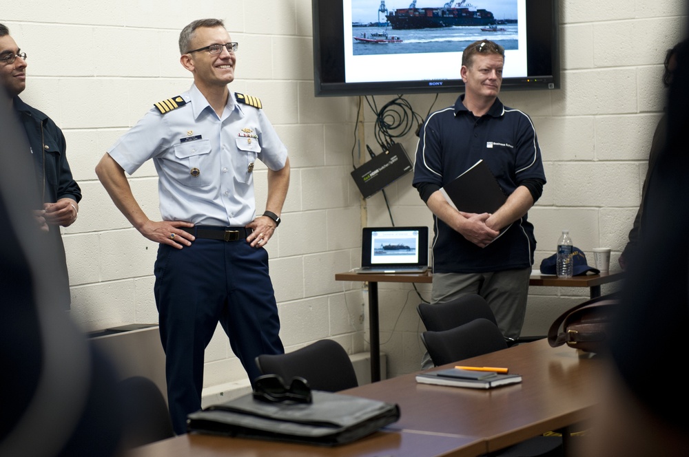 Coast Guard Sector Hampton Roads hosts Australian master’s students for tour
