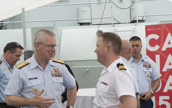 Rear Adm. Steven D. Poulin visits Canadian Naval Ship during Fleet Week 2017