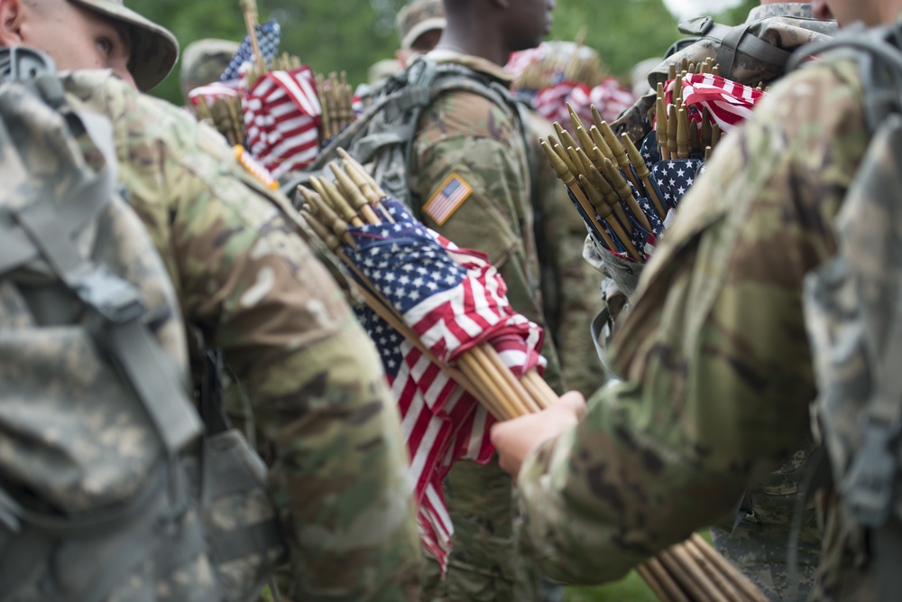 Members of the 3d U.S. Infantry Regiment (The Old Guard) Participte in Flags-In - May 25, 2017