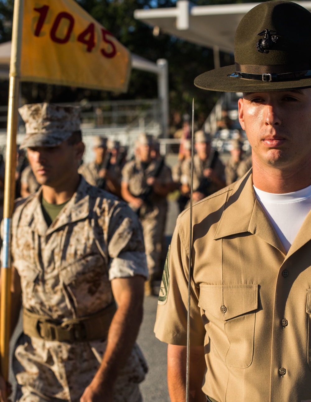 Marine recruits march closer to graduation on Parris Island