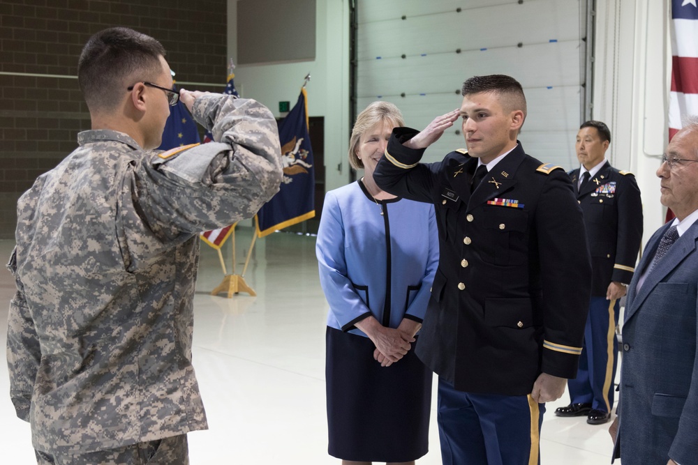 Alaska Army National Guard commissions three new second lieutenants