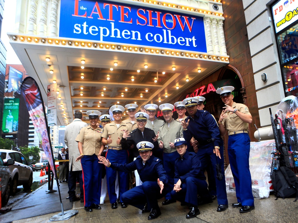 Fleet Week New York service members attend “The Late Show with Stephen Colbert”