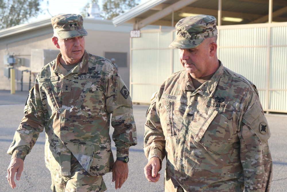 Mississippi's Adjutant General Visits His Troops at National Training Center