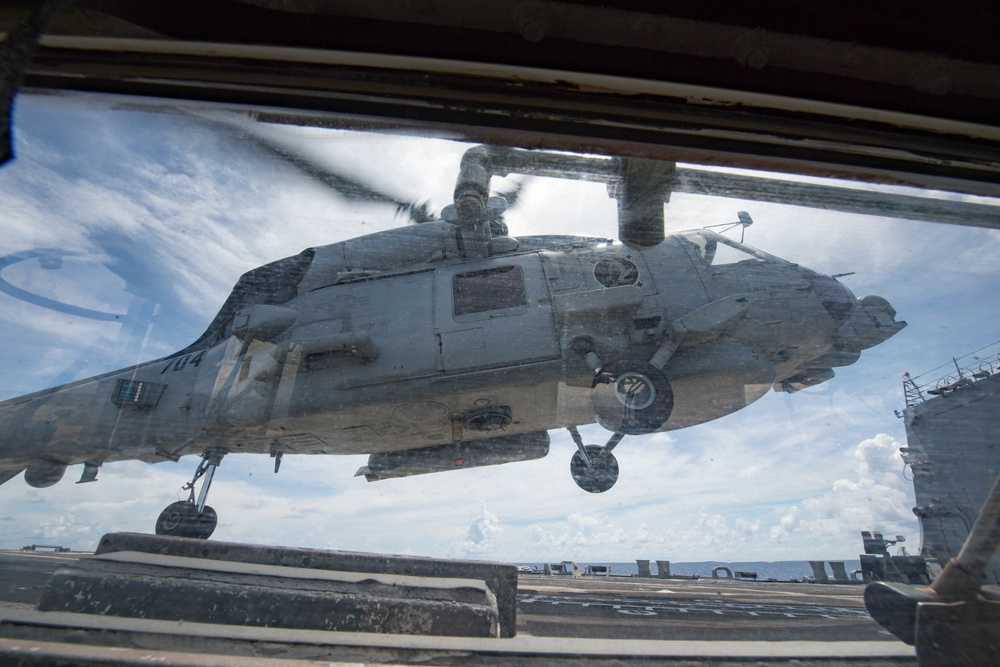 Dewey Conducts Flight Operations