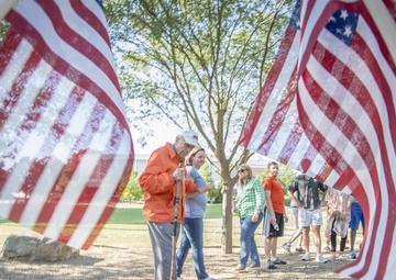 Hundreds of American flags placed on sacred monument for Memorial Day