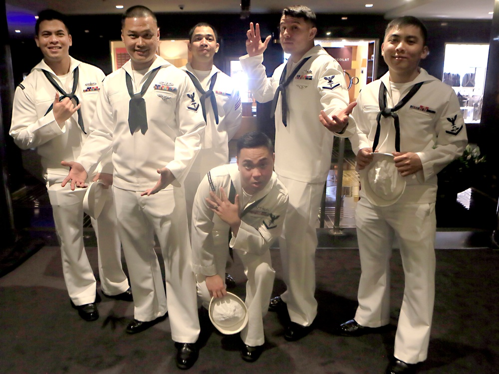 Fleet Week New York service members attend “The Tonight Show with Jimmy Fallon” preshow
