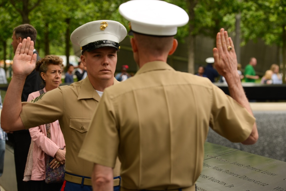 9/11 Memorial Plaza Reenlistment/Promotion Ceremony