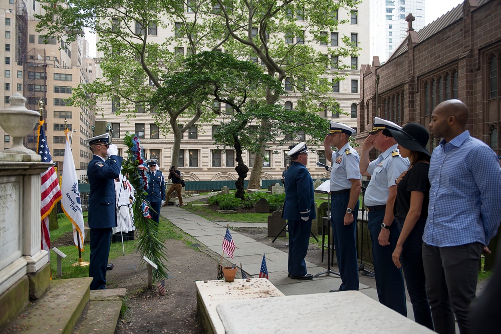 Coast Guard Cutter Hamilton with Broadway musical Hamilton honor Coast Guard founder, Alexander Hamilton in New York City