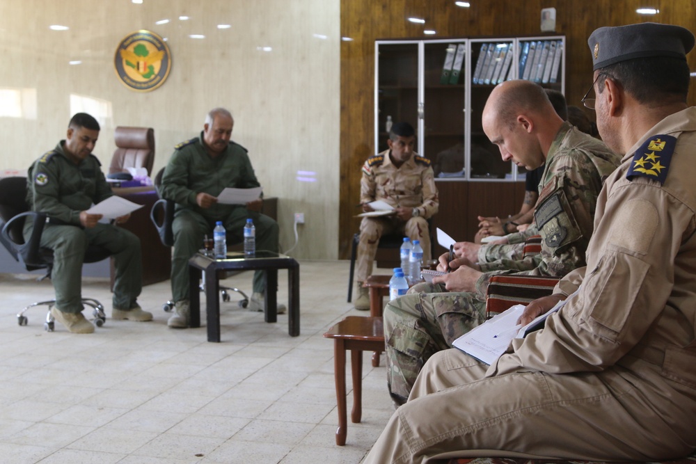 U.S. Air Force Airmen meet with Iraqi Air Force leadership