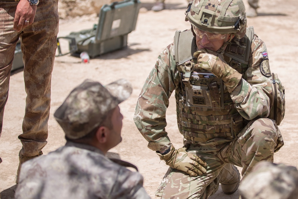 CJTF-OIR Deputy Commander reviews ISF training at the Besmaya Range Complex