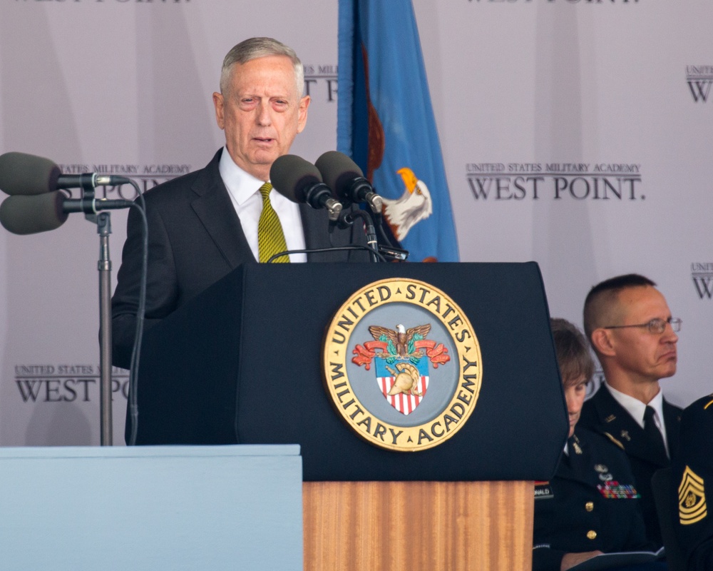 Secretary of Defense speaks at West Point graduation