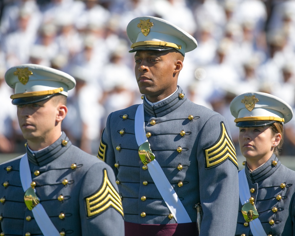 USMA Class of 2017 enters Michie Stadium for commencement