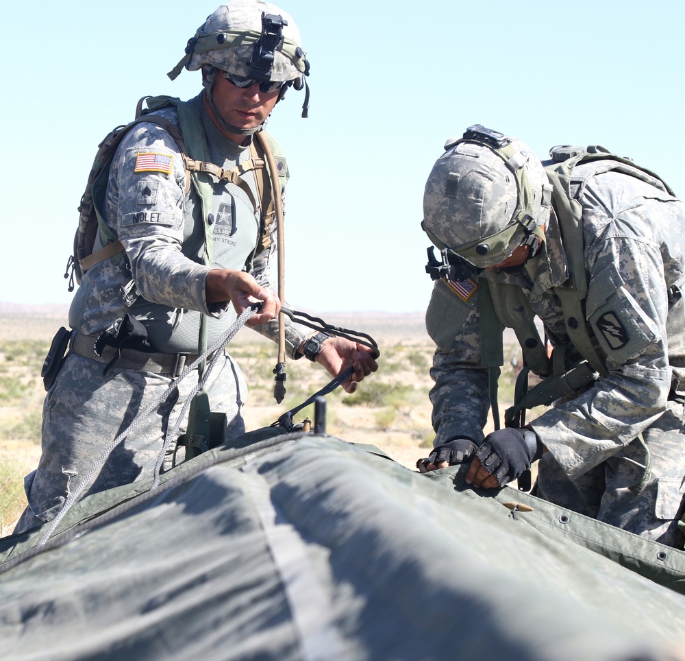 106th Support Battalion Sets Up Operational Area
