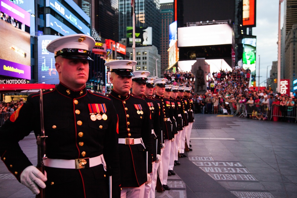 Battle Color Detachment Performs at Times Square 2017