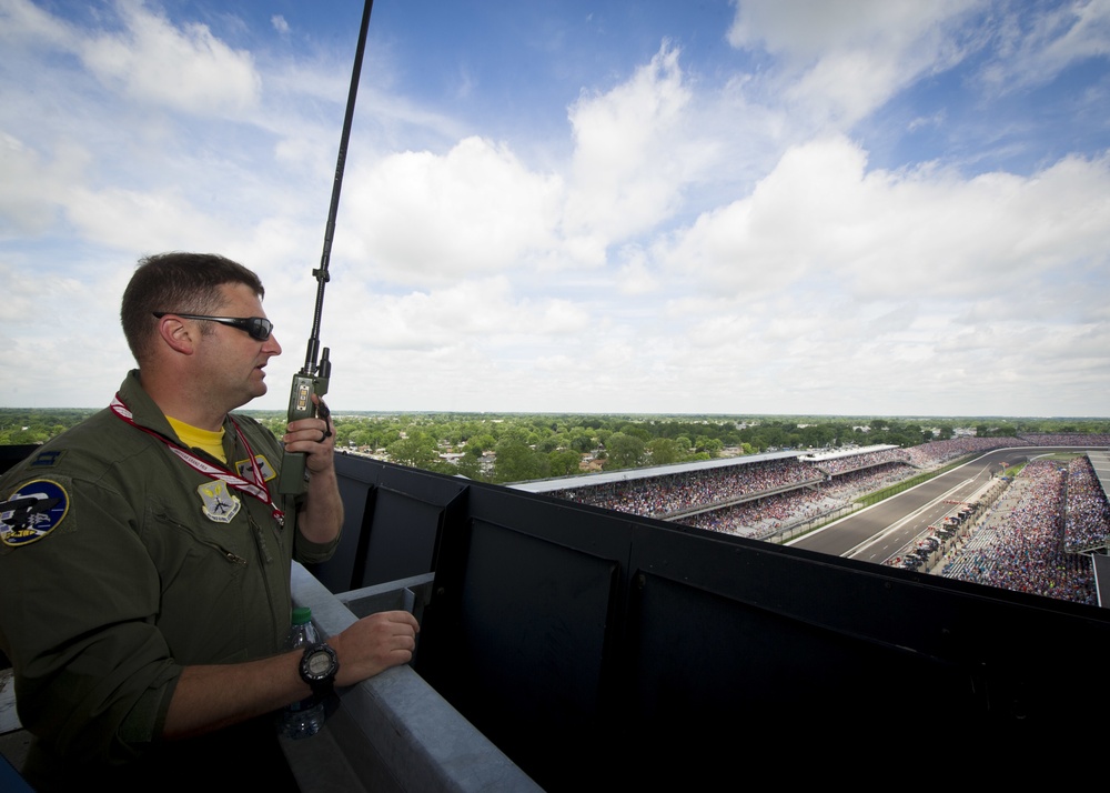 Minot AFB B-52 showcases air power at Indianapolis 500 race