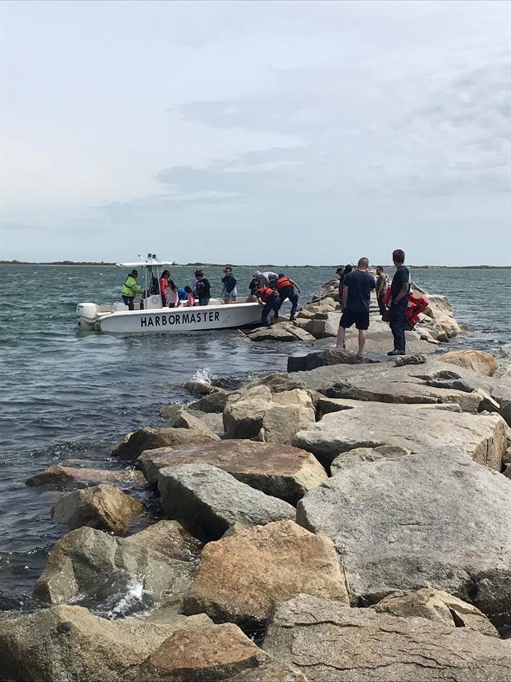 Coast Guard, locals team up to rescue 44 stranded on breakwall in Provincetown