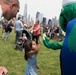 Stewie Meets Visitors in Liberty State Park