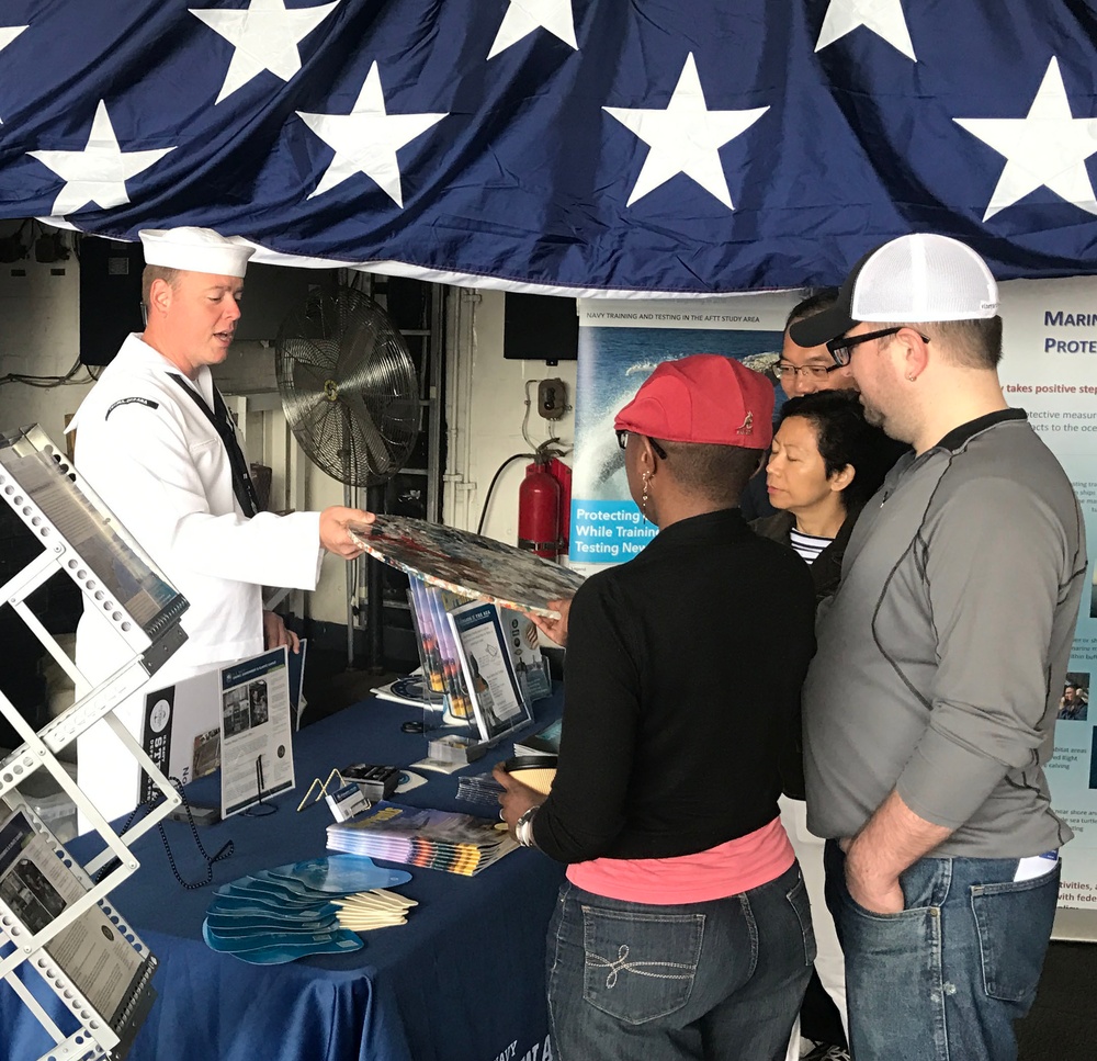 Stewards of the Sea Exhibits on USS Monterey for Fleet Week NY