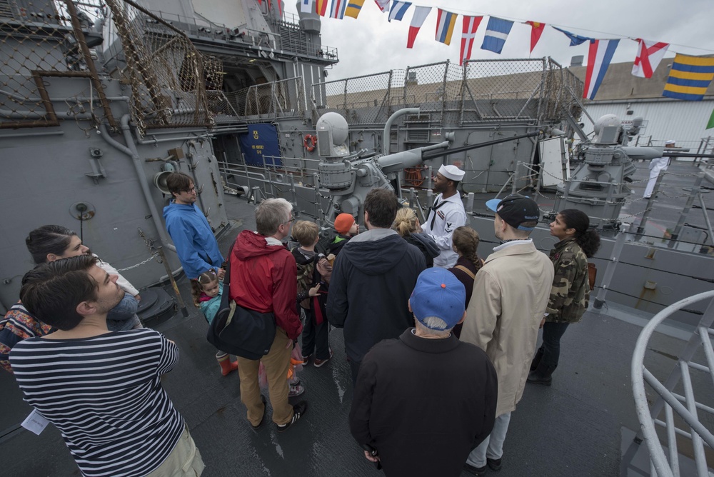 Touring USS San Jacinto in Brooklyn